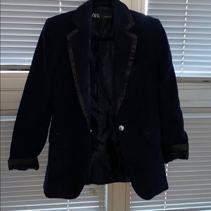 NWOT Black Zara Oversized Blazer XS